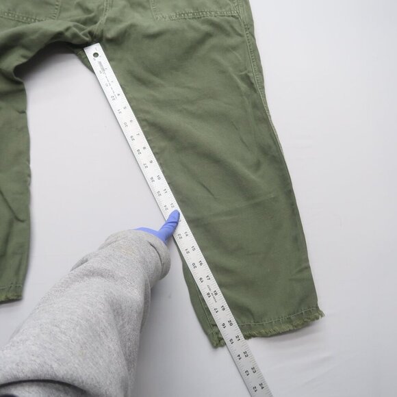 Nili Lotan Luna Linen Blend Pants Size 6 Drop Crotch Baggy Trousers Green - Picture 10 of 13